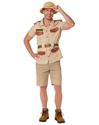 Adult Jungle Safari Woman Fancy Dress Costume Explorer Zoo Keeper Ladies  Outfit