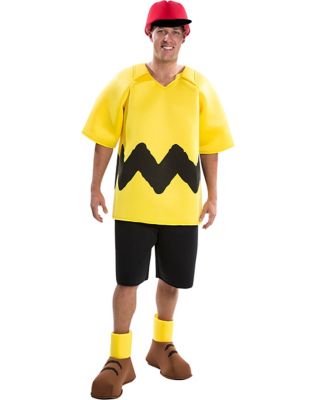 Adult Charlie Brown Costume Deluxe - Peanuts 