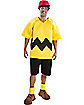 Adult Charlie Brown Costume Deluxe - Peanuts