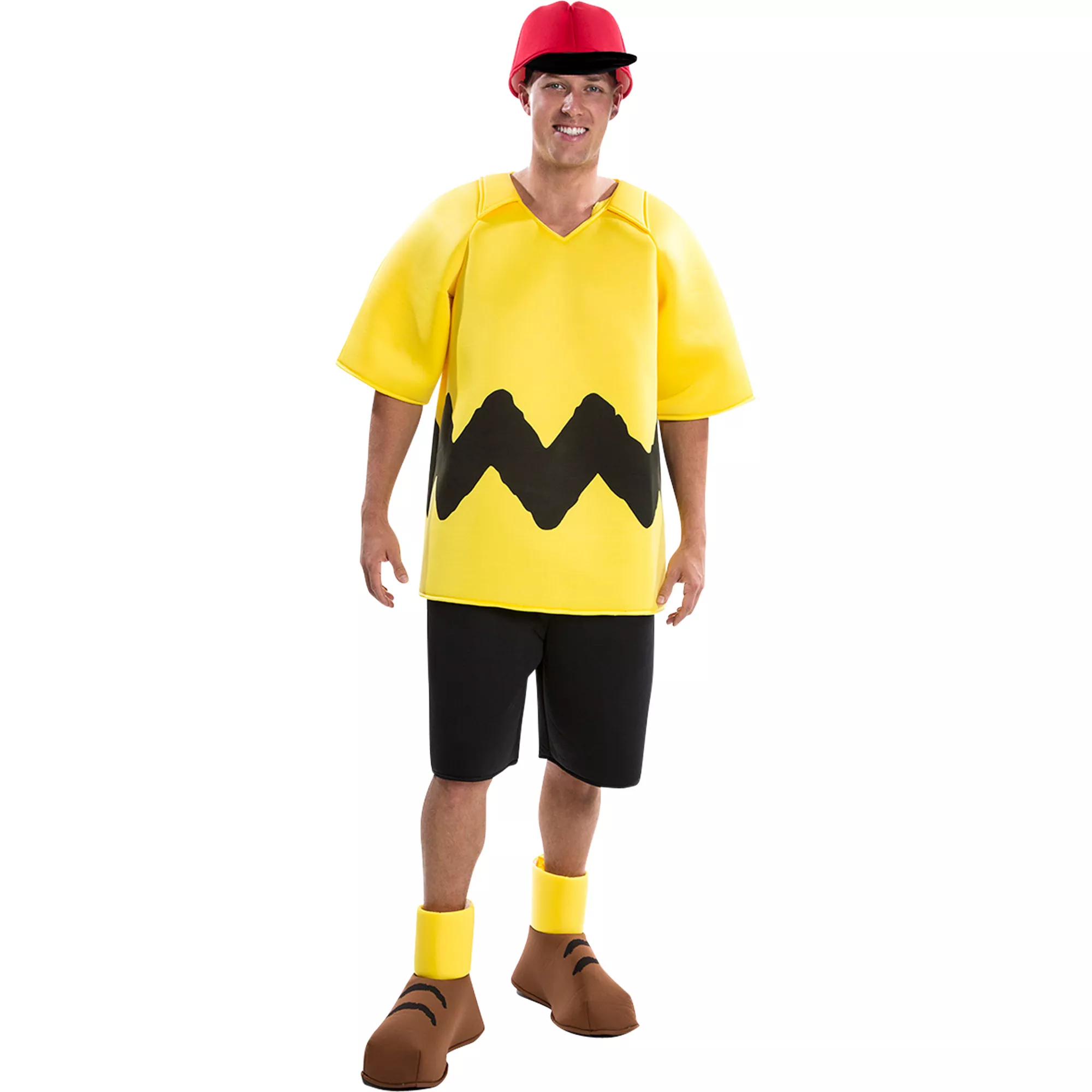 Adult Charlie Brown Costume Deluxe - Peanuts at Spirit Halloween