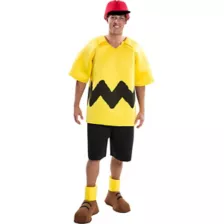 Adult Charlie Brown Costume Deluxe - Peanuts at Spirit Halloween
