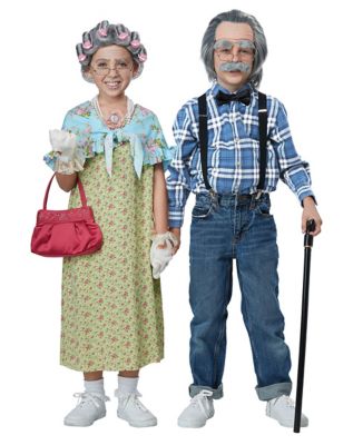 Kids Old Man Costume Kit