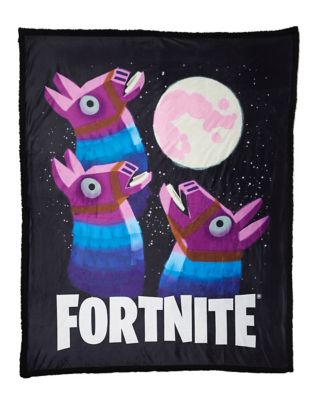 loot llama moon sherpa fleece blanket fortnite - pumpkin suit fortnite