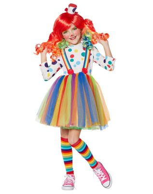 Kids Rainbow Clown Costume - Spirithalloween.com