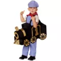 Toddler Ride-Along Train and Conductor Costume at Spirit Halloween
