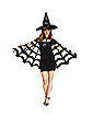 Adult Spider Web Capelet Poncho