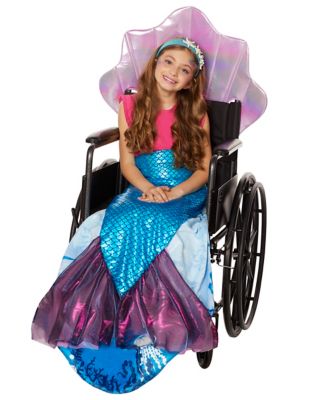 Kids Mermaid Wheelchair Costume