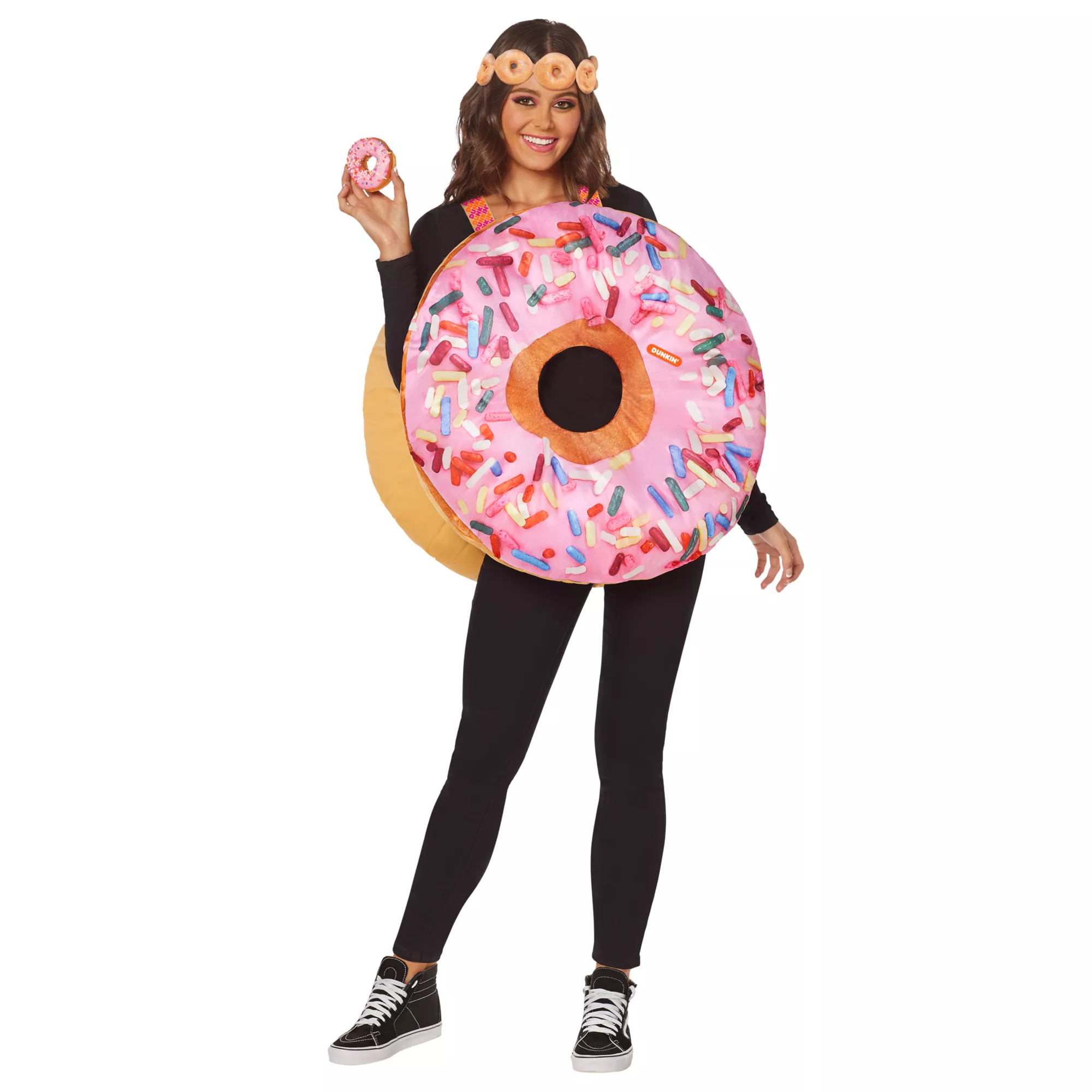Adult Dunkin’ Strawberry Frosted Donut Costume at Spencer's