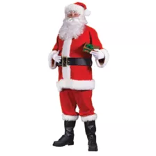 Adult Flannel Santa Suit at Spencer's
