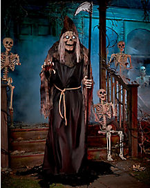 LUNGING ZOMBIE REAPER  Animated Halloween Animatronic Jumping Halloween Prop 