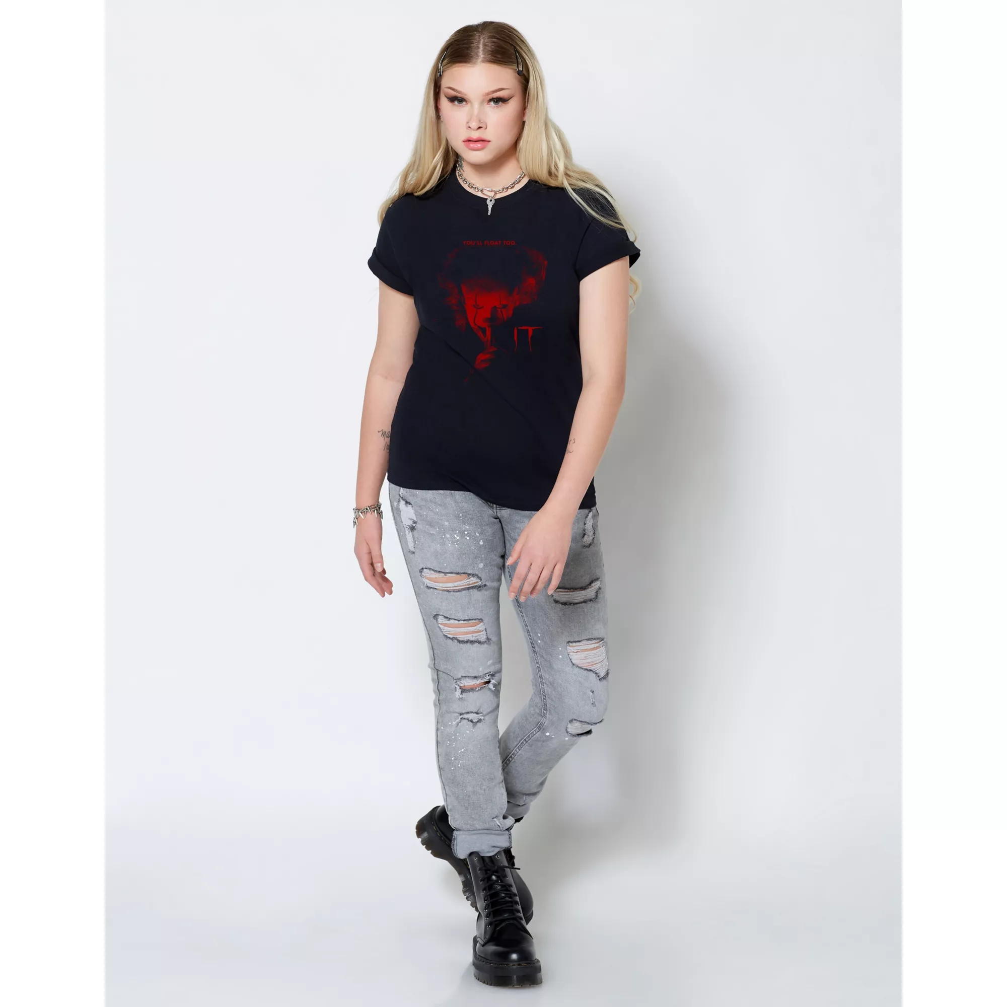 Quiet Pennywise T Shirt - IT at Spencer's