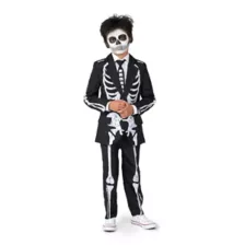 Kids Grunge Skeleton Party Suit at Spirit Halloween