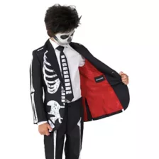 Kids Grunge Skeleton Party Suit at Spirit Halloween