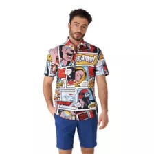 Danger Days Pop Art Comic Button Down Shirt at Spirit Halloween