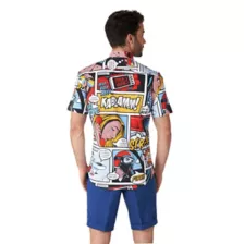 Danger Days Pop Art Comic Button Down Shirt at Spirit Halloween