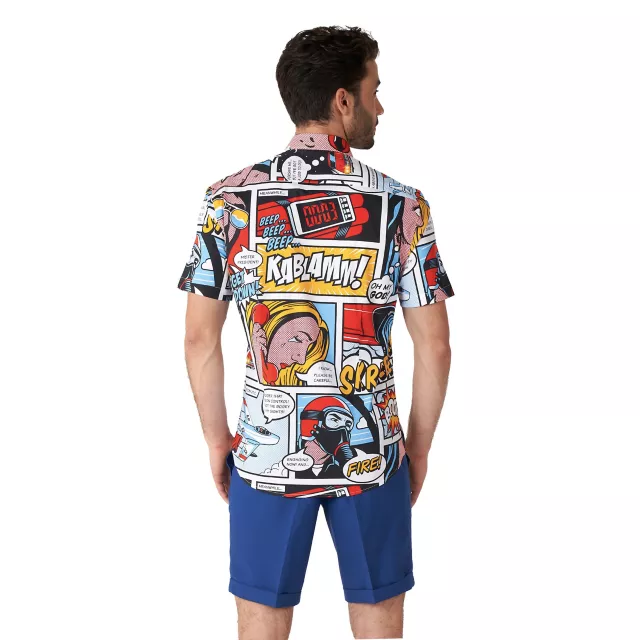 Danger Days Pop Art Comic Button Down Shirt at Spirit Halloween