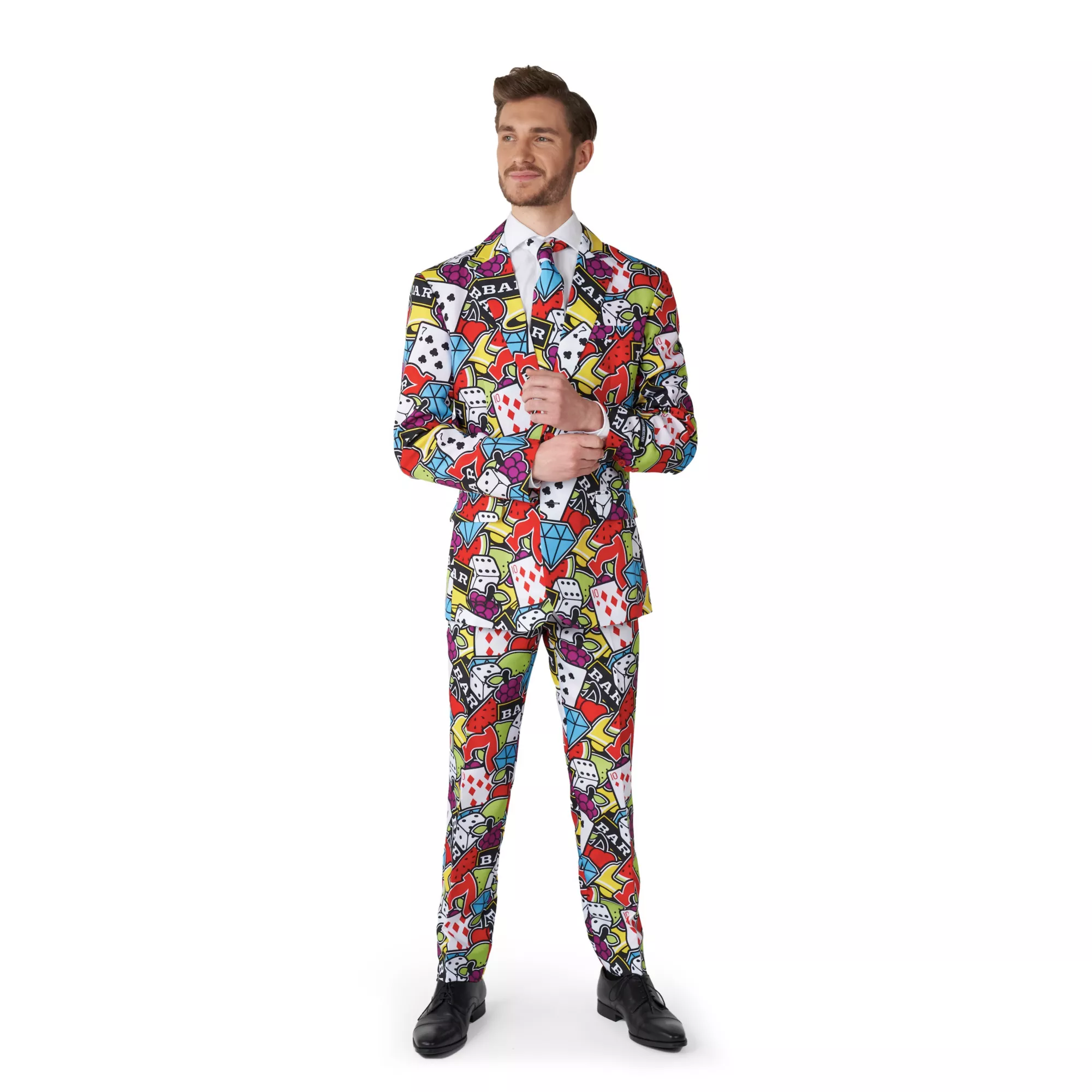 Adult Casino Icons Party Suit at Spencer's