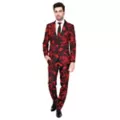 Adult Black Blood Spatter Party Suit at Spencer's