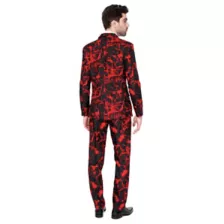 Adult Black Blood Spatter Party Suit at Spencer's
