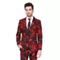 Adult Black Blood Spatter Party Suit at Spencer's