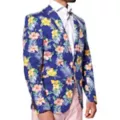 Adult Blue Tropical Flower Deluxe Party Suit at Spirit Halloween