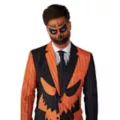 Adult Pinstripe Jack-O-Lantern Party Suit at Spirit Halloween