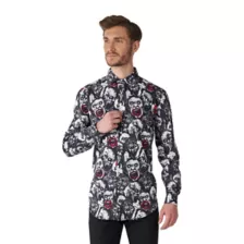 Zombie Heads Button Down Shirt at Spirit Halloween