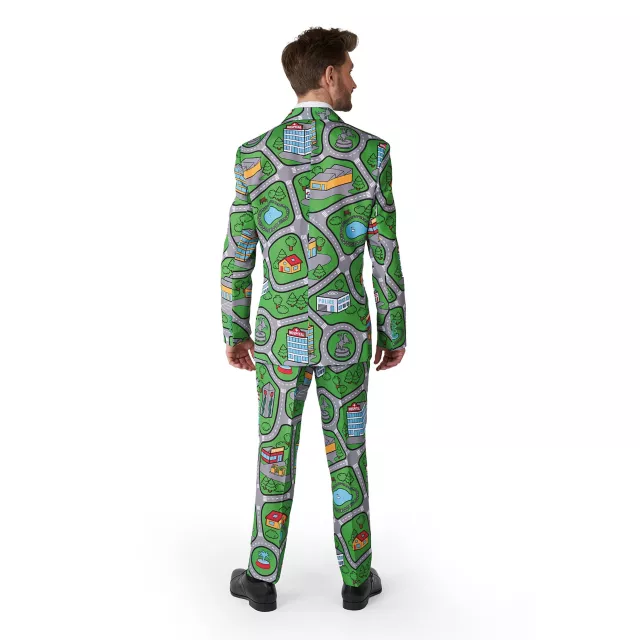 Adult Nostalgic Carpet City Party Suit at Spencer's