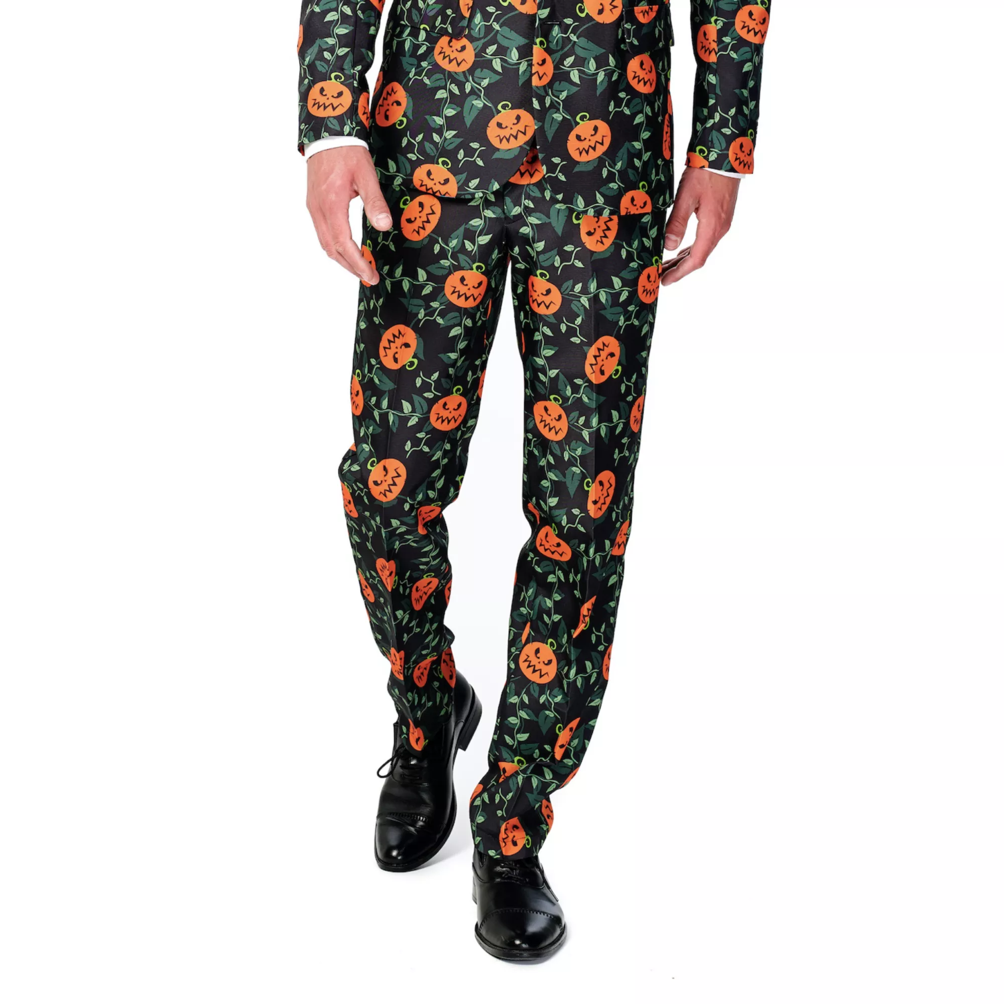 Adult Pumpkin Leaves Party Suit at Spencer's