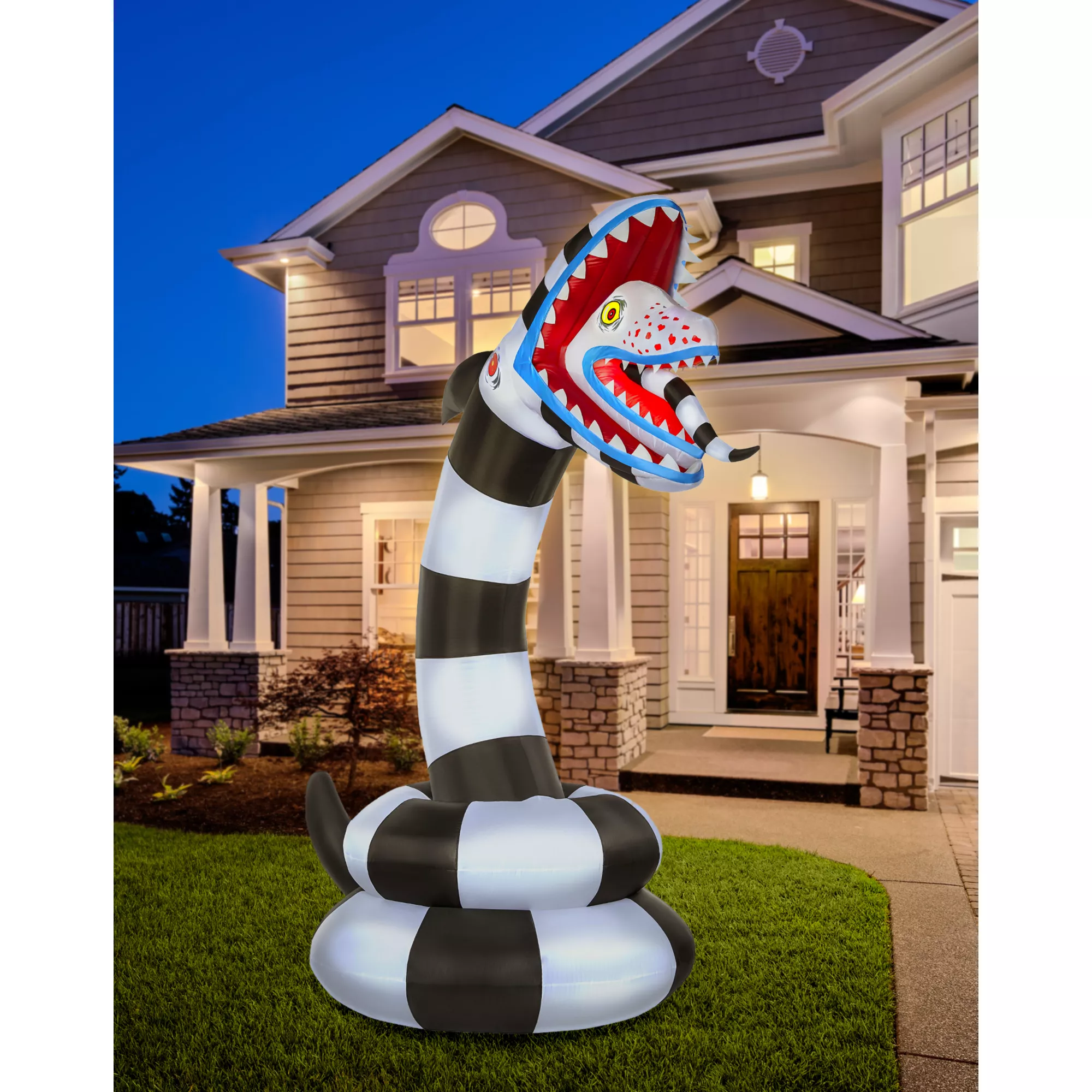 8.9 Ft Sandworm Light-Up Inflatable Decoration - Beetlejuice at Spirit Halloween