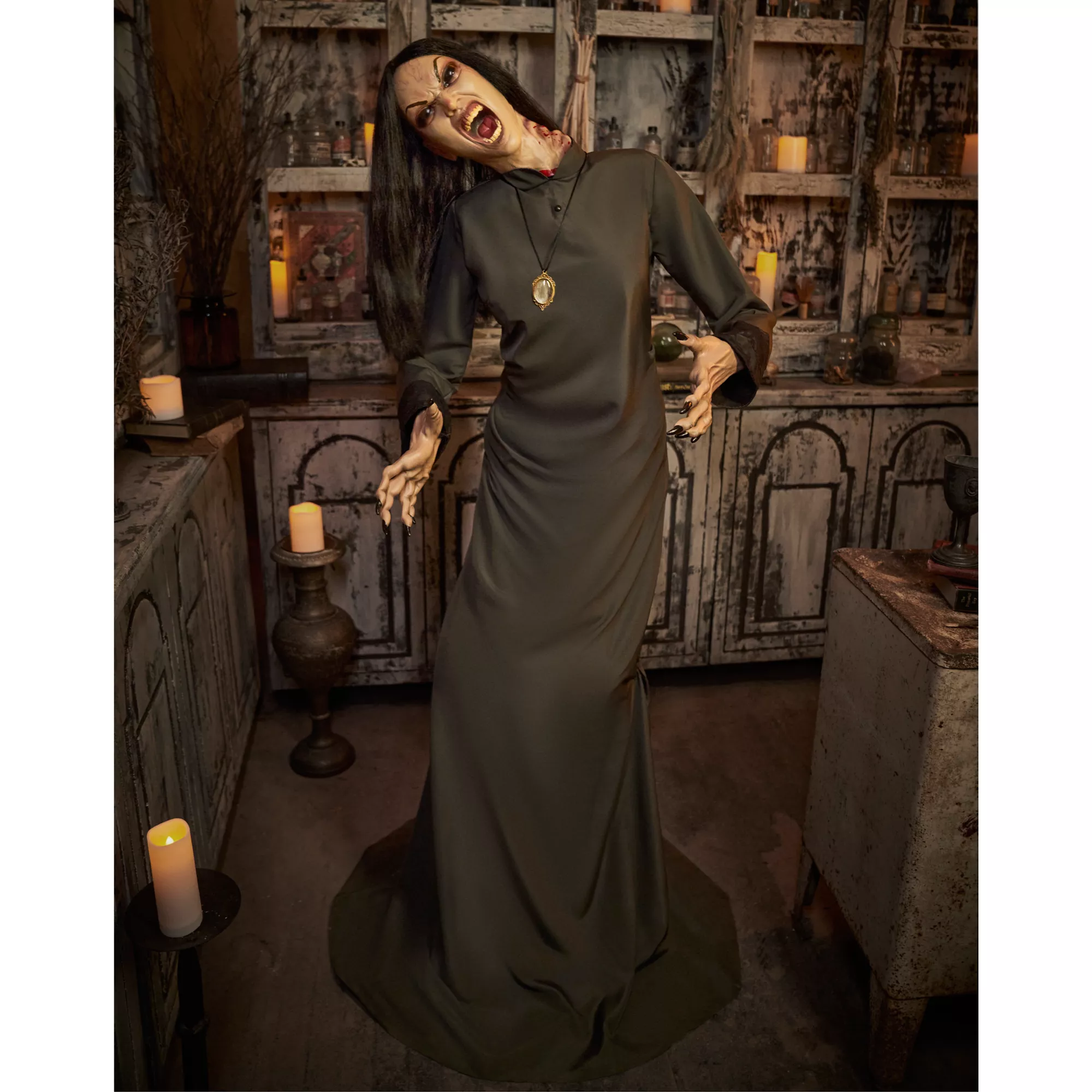 5 Ft 8 In The Widow Animatronic at Spencer's