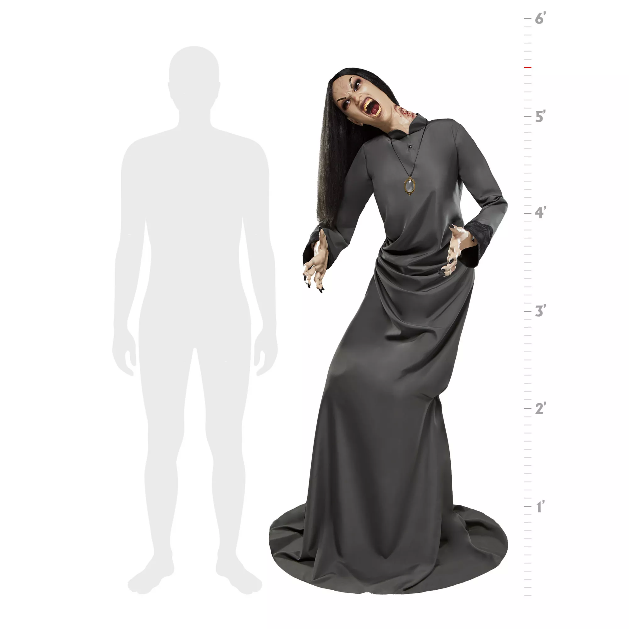 5 Ft 8 In The Widow Animatronic at Spencer's