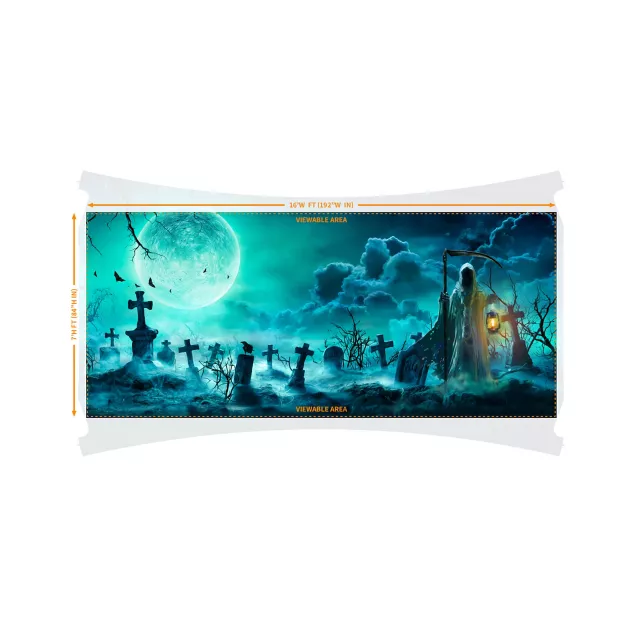 Reaper Graveyard Garage Double Door Cover at Spirit Halloween