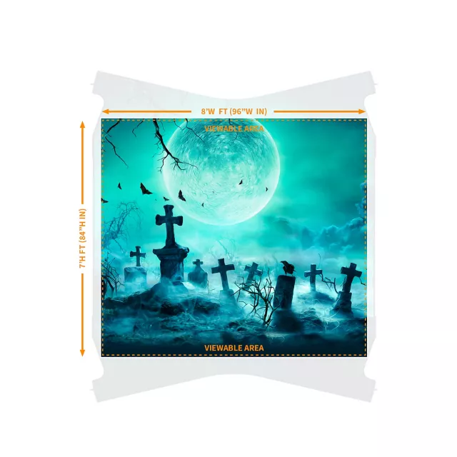 Reaper Graveyard Garage Single Door Cover at Spirit Halloween