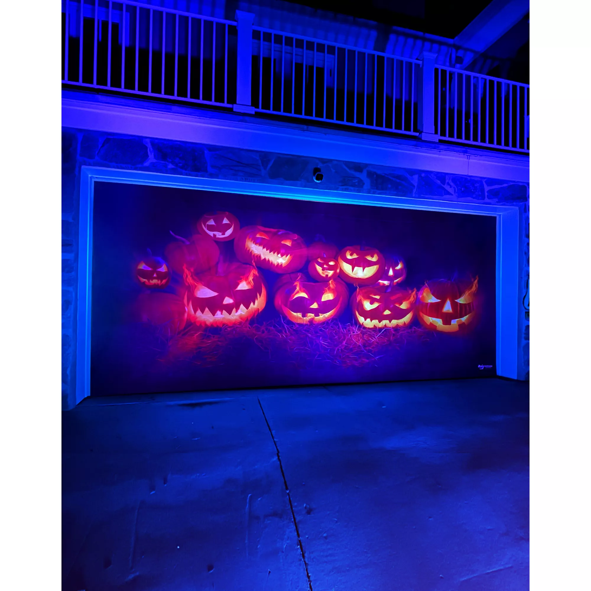 Evil Pumpkins Garage Double Door Cover at Spirit Halloween