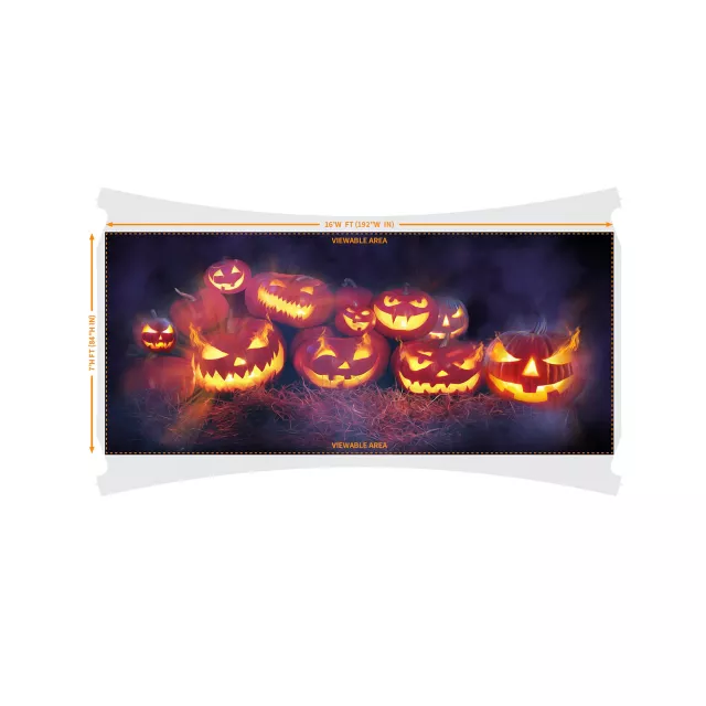 Evil Pumpkins Garage Double Door Cover at Spirit Halloween