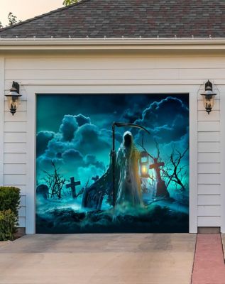 Haunted Reaper Garage Single Door Cover