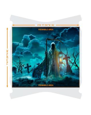 Haunted Reaper Garage Single Door Cover