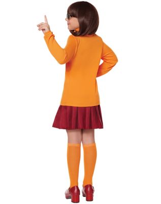 thumbnail image 2 of Womens Velma Scooby Doo 4-pc. Costume, Color: Orange 2 of 12