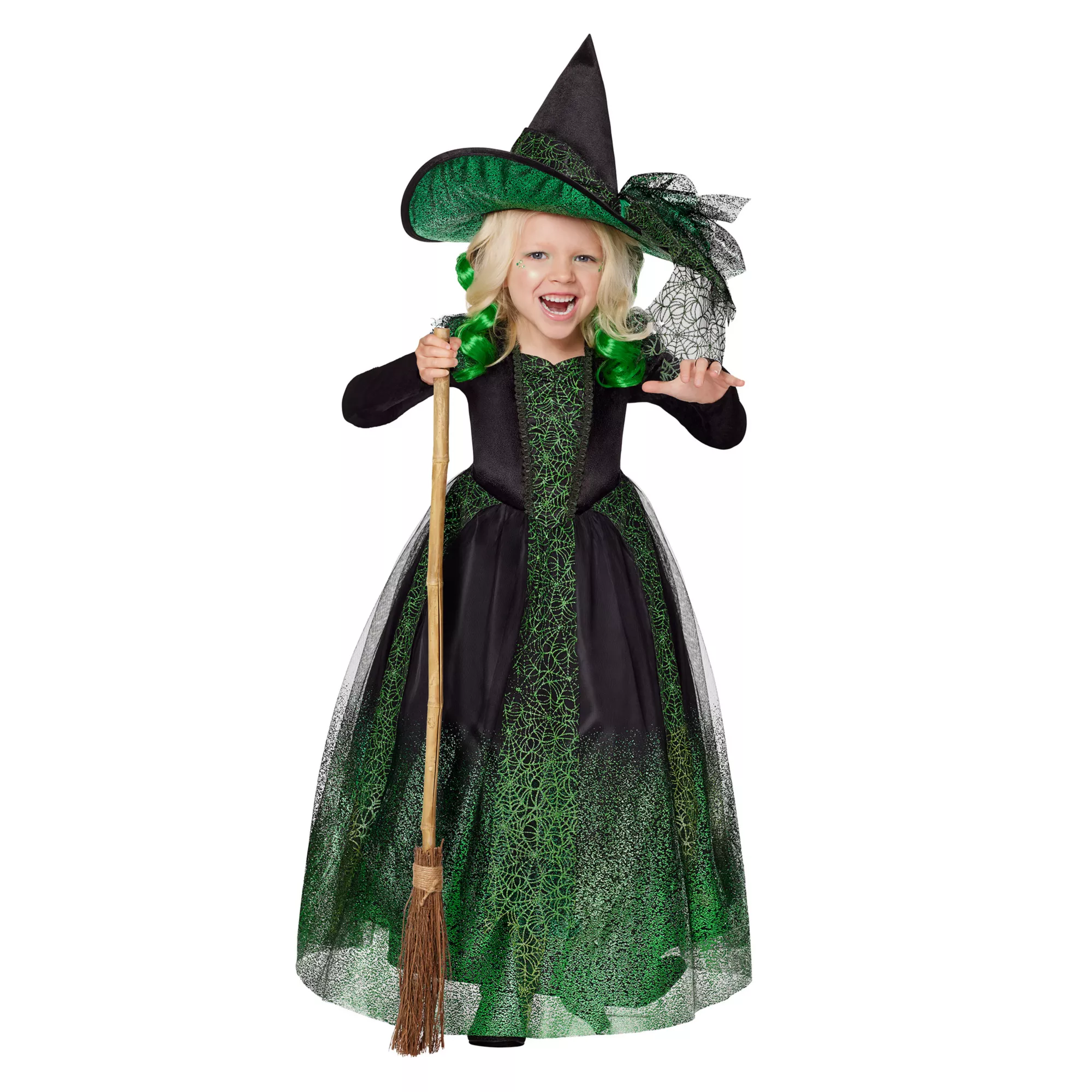 Toddler Green Witch Costume at Spirit Halloween