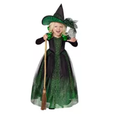 Toddler Green Witch Costume at Spirit Halloween