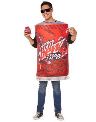 Adult Code Red Costume - Mountain Dew 