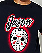 Airbrush Jason Voorhees Mask T Shirt - Friday the 13th