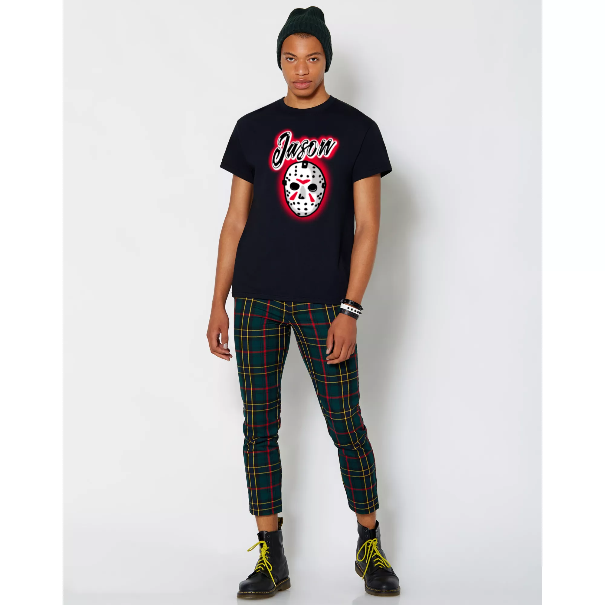 Airbrush Jason Voorhees Mask T Shirt - Friday the 13th at Spencer's