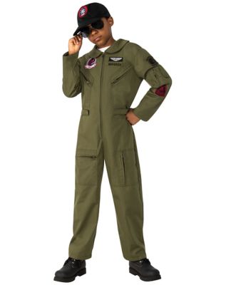Top Gun Maverick Flight Suit Jumpsuit Kid's Costume