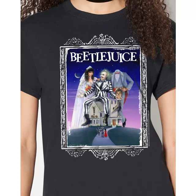 Movie Poster Beetlejuice T Shirt - Spirithalloween.com