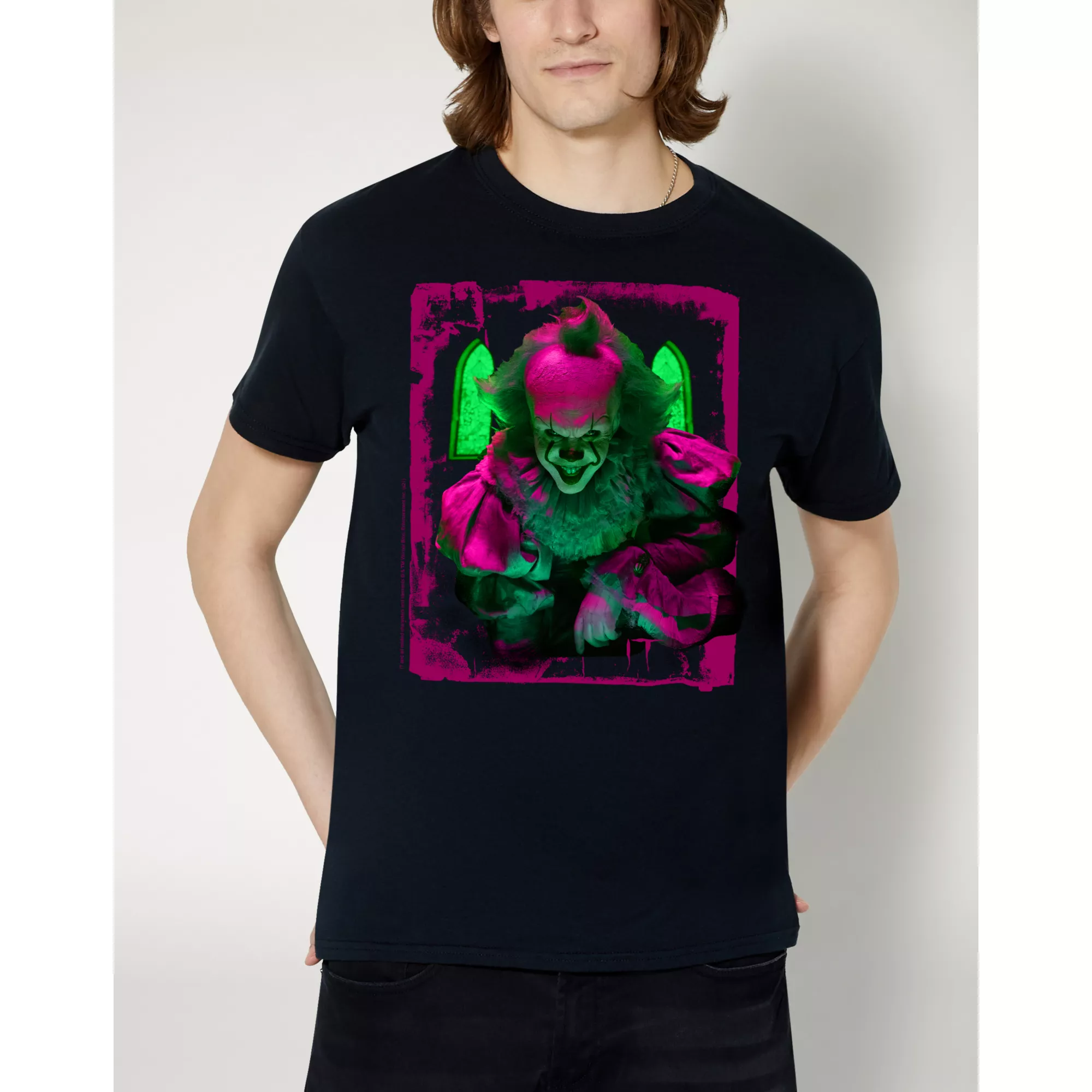Pennywise with Stained Glass T Shirt - It at Spencer's