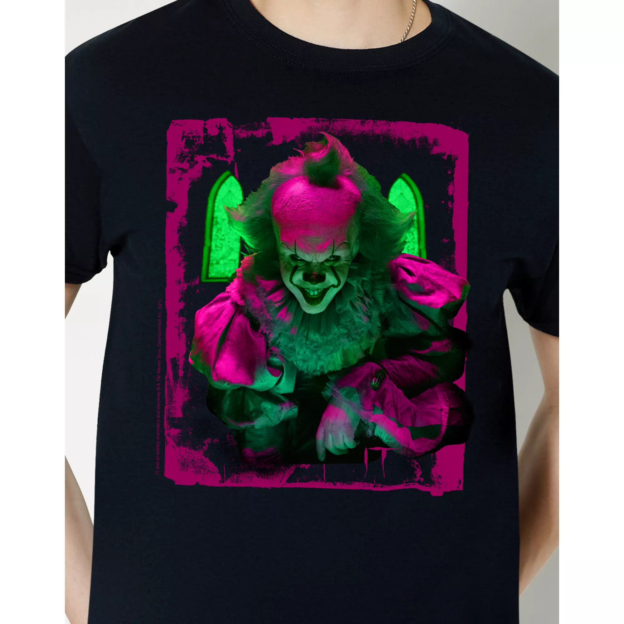 Pennywise with Stained Glass T Shirt - It at Spencer's