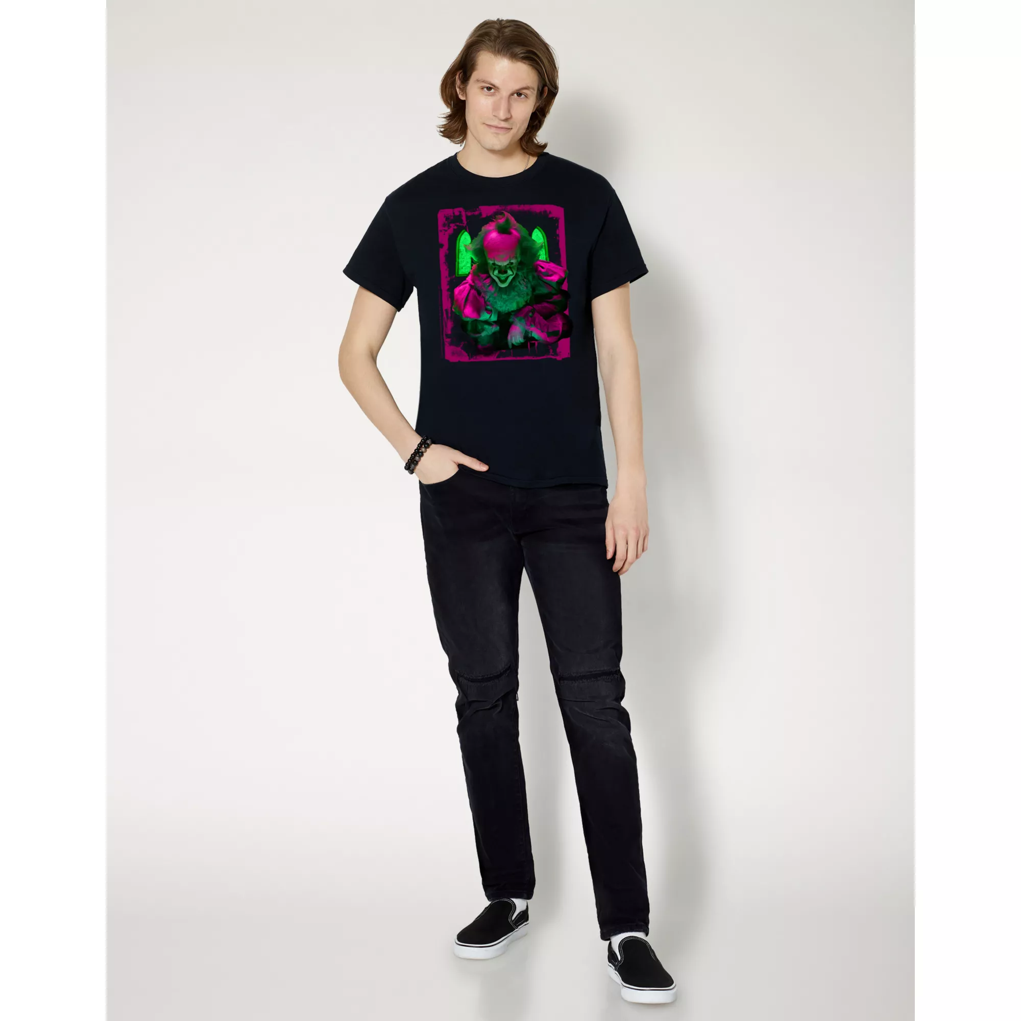 Pennywise with Stained Glass T Shirt - It at Spencer's