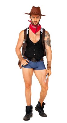 Adult Western Cowboy Plus Size Costume Kit 